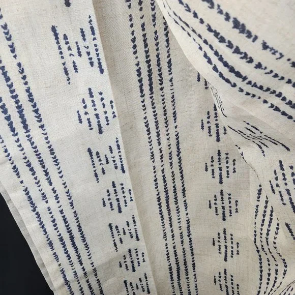 NWOT Boho Casual Linen Blend Grommet Top Curtain Panel Pair, 52x84 (001) - Picture 4 of 5